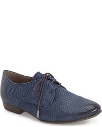 Navy Leather Oxford Shoes