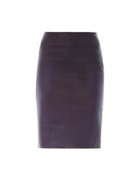 Diane von Furstenberg Marta Stretch Leather Skirt