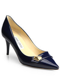 Jimmy Choo Hyder Studded Patent Leather Pumps