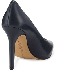Vince Camuto Kain Pointed Toe Leather Pump Midnight