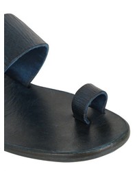 Handmade Dyed Grained Leather Sandals