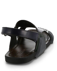 Prada Leather Runway Sandals