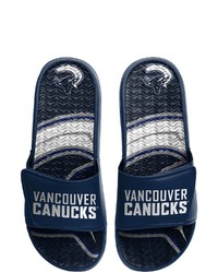 FOCO Vancouver Canucks Wordmark Gel Slide Sandals