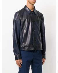 Prada Buttoned Leather Jacket