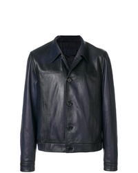 Prada Buttoned Leather Jacket