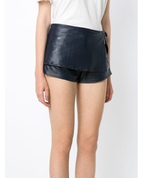 Andrea Bogosian Layered Leather Shorts