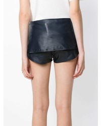 Andrea Bogosian Layered Leather Shorts