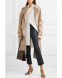 By Malene Birger Floridia Cropped Leather Slim Leg Pants