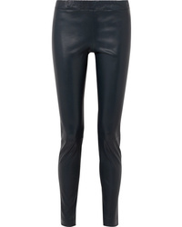 The Row Stretch Leather Skinny Pants