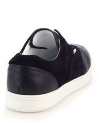 Jimmy Choo Brian Leather Slip On Sneakers
