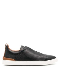 Zegna Triple Stitch Low Top Sneakers