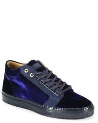 Android Homme Velvet Lace Up Sneakers