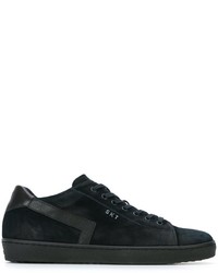 Leather Crown Monochromatic Sneakers