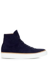 No.288 No 288 Mulberry High Top Nubuck Leather Trainers