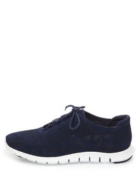 Cole Haan Zerogrand Perforated Leather Sneaker Marine Blue