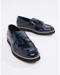Truffle Collection Patent Tassel Loafers