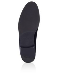 Giorgio Armani Textured Velvet Tasseled Loafers