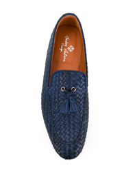 Andrea Ventura Weave Tassel Loafers