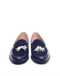 Mr. Hare Wilde Suede And Leather Tassel Loafers