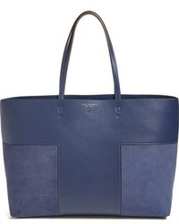 Tory Burch Block T Leather Tote Blue
