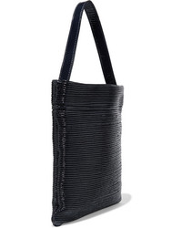 Tl-180 Fazzoletto Ribbed Patent Leather Shoulder Bag