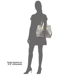 Izzy Unlined Metallic Leather Tote
