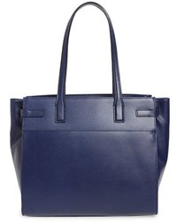 Lodis Jem Multifunction Leather Tote Blue