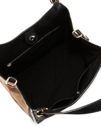 Burberry Leather Shoulder Tote Bag Black