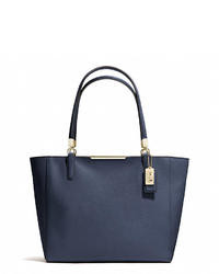 Coach Madison Eastwest Tote In Saffiano Leather
