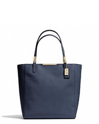 Coach Madison Northsouth Tote In Saffiano Leather
