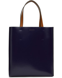 Marni Navy Off White Large Museo Tote
