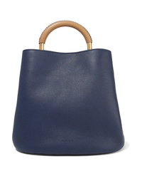 Marni Pannier Large Textured Leather Tote