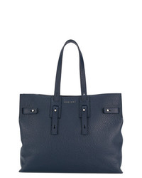 Orciani Soft Navy Tote Bag