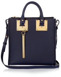 Sophie Hulme Square Albion Leather Tote