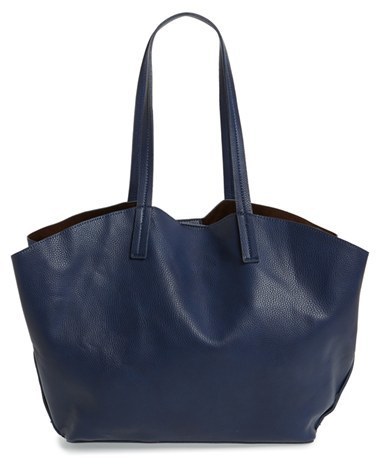 slouchy leather tote bag