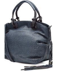Henry Beguelin Woven Leather Tote With Tassel