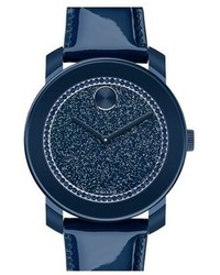 Navy Leather Watch