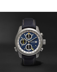 Bremont Alt1 Wtbl World Timer Automatic Chronograph 43mm Stainless Steel And Leather Watch