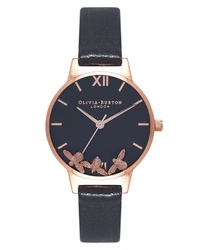 Olivia Burton Busy Bees Leather Watch