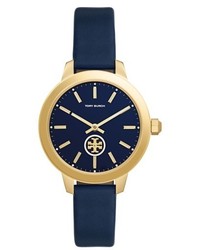 Tory Burch Collins Leather Strap Watch 38mm