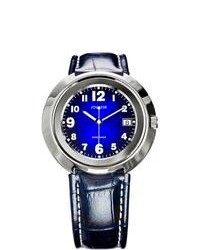 Jowissa Pegasus Blue Leather Date Watch