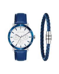 Ted Baker London Magarit Multifunction Leather Watch Bracelet Set