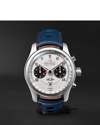 Bremont Mkii Jaguar 43mm Stainless Steel And Leather Watch