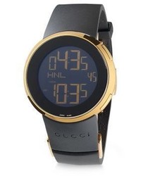 Gucci Swiss Made Digital Tm 501 Leather Strap Watch