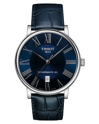 Tissot T Classic Carson Powermatic 80 Leather Watch