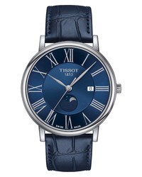 Tissot T Classic Carson Premium Moonphase Leather Watch