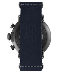Shinola The Runwell Chrono Leather Strap Watch 47mm