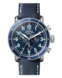 Shinola The Runwell Sport Chronograph Leather Watch