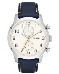 Fossil Townsman Chronograph Leather Strap Watch 44mm