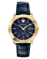 Versace Univers Leather Watch